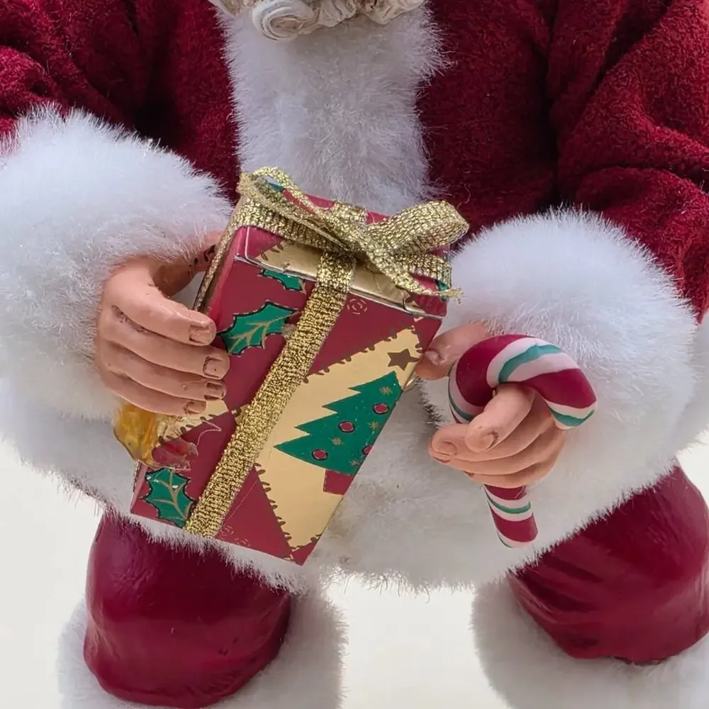 Possible Dreams Clothtique Peace Santa Hidden Message in Beard 2 Pc Set Dept 56
